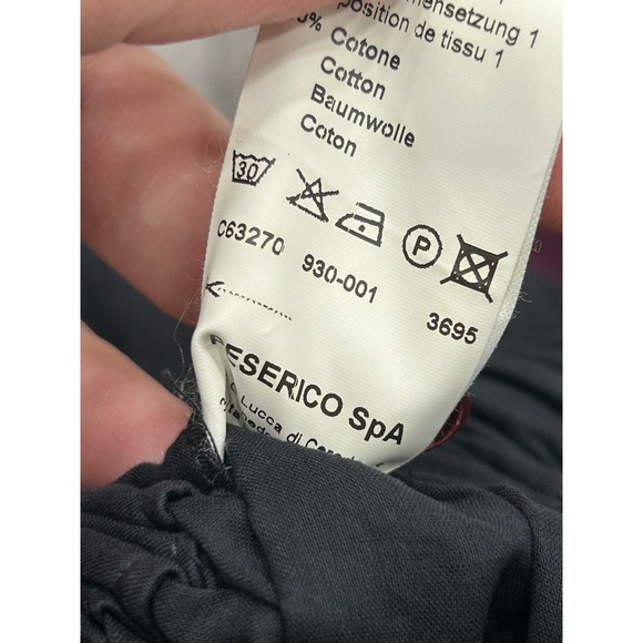 Peserico Midi Wrap Skirt Womens 0 Blue Cotton Flowy Summer Boho Pleated Italy - Picture 10 of 11